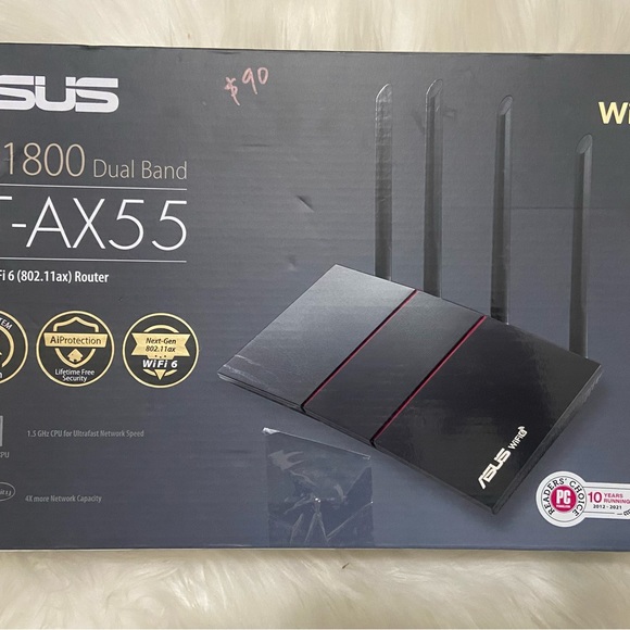 ASUS AX 1800 Dual Band RT-AX 55 Router. - Picture 4 of 4